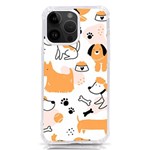 Seamless Pattern Of Cute Dog Puppy Cartoon Funny And Happy iPhone 14 Pro Max TPU UV Print Case Front