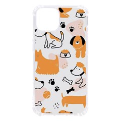 Seamless Pattern Of Cute Dog Puppy Cartoon Funny And Happy Iphone 13 Tpu Uv Print Case by Wav3s