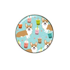 Welsh Corgi Boba Tea Bubble Cute Kawaii Dog Breed Hat Clip Ball Marker (4 Pack) by Wav3s