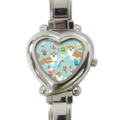 Welsh Corgi Boba Tea Bubble Cute Kawaii Dog Breed Heart Italian Charm Watch by Wav3s