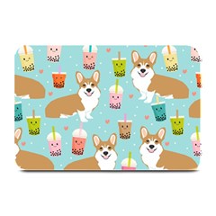 Welsh Corgi Boba Tea Bubble Cute Kawaii Dog Breed Plate Mats by Wav3s