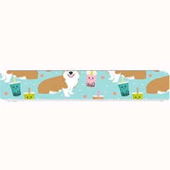 Welsh Corgi Boba Tea Bubble Cute Kawaii Dog Breed Small Bar Mat by Wav3s