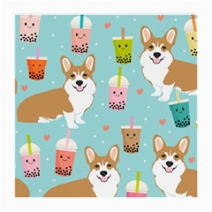 Welsh Corgi Boba Tea Bubble Cute Kawaii Dog Breed Medium Glasses Cloth by Wav3s