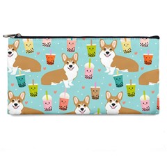 Welsh Corgi Boba Tea Bubble Cute Kawaii Dog Breed Pencil Case by Wav3s