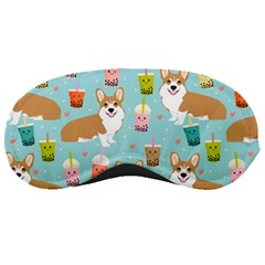 Welsh Corgi Boba Tea Bubble Cute Kawaii Dog Breed Sleeping Mask by Wav3s