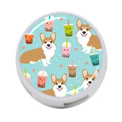 Welsh Corgi Boba Tea Bubble Cute Kawaii Dog Breed 4-port Usb Hub (two Sides) by Wav3s