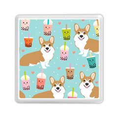 Welsh Corgi Boba Tea Bubble Cute Kawaii Dog Breed Memory Card Reader (square) by Wav3s