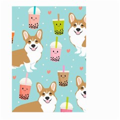 Welsh Corgi Boba Tea Bubble Cute Kawaii Dog Breed Large Garden Flag (two Sides) by Wav3s