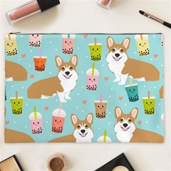 Welsh Corgi Boba Tea Bubble Cute Kawaii Dog Breed Cosmetic Bag (xxl) by Wav3s