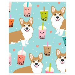 Welsh Corgi Boba Tea Bubble Cute Kawaii Dog Breed Drawstring Bag (small) by Wav3s