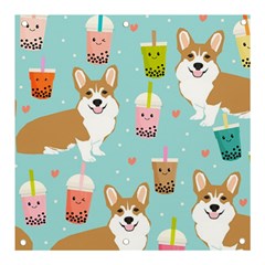 Welsh Corgi Boba Tea Bubble Cute Kawaii Dog Breed Banner And Sign 3  X 3  by Wav3s