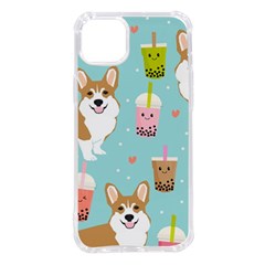 Welsh Corgi Boba Tea Bubble Cute Kawaii Dog Breed Iphone 14 Plus Tpu Uv Print Case by Wav3s