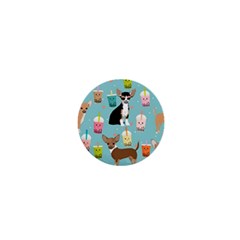 Chihuahua Bubble Kawaii Boba Tea Cute Dog 1  Mini Buttons by Wav3s