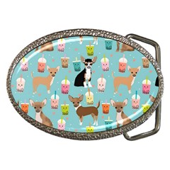 Chihuahua Bubble Kawaii Boba Tea Cute Dog Belt Buckles by Wav3s