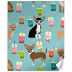 Chihuahua Bubble Kawaii Boba Tea Cute Dog Canvas 11  x 14  10.95 x13.48  Canvas - 1