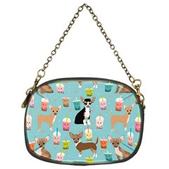 Chihuahua Bubble Kawaii Boba Tea Cute Dog Chain Purse (one Side) by Wav3s