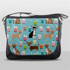 Chihuahua Bubble Kawaii Boba Tea Cute Dog Messenger Bag by Wav3s