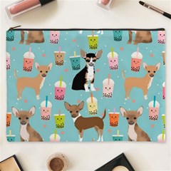 Chihuahua Bubble Kawaii Boba Tea Cute Dog Cosmetic Bag (xxxl) by Wav3s