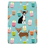 Chihuahua Bubble Kawaii Boba Tea Cute Dog Removable Flap Cover (L) Front