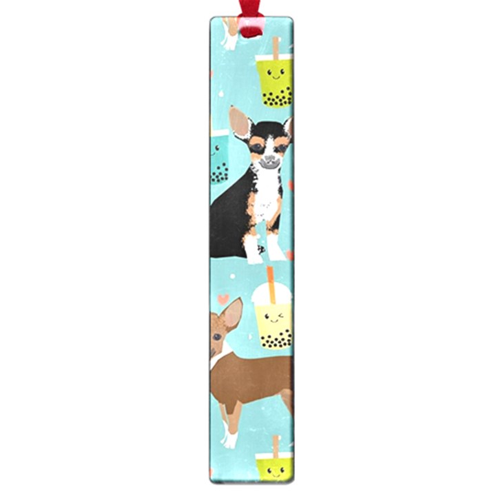 Chihuahua Bubble Kawaii Boba Tea Cute Dog Large Book Marks