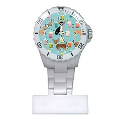 Chihuahua Bubble Kawaii Boba Tea Cute Dog Plastic Nurses Watch by Wav3s