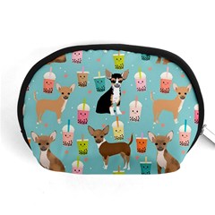 Chihuahua Bubble Kawaii Boba Tea Cute Dog Accessory Pouch (medium) by Wav3s