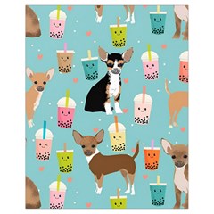 Chihuahua Bubble Kawaii Boba Tea Cute Dog Drawstring Bag (small) by Wav3s