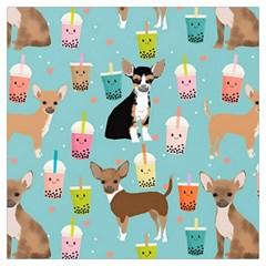 Chihuahua Bubble Kawaii Boba Tea Cute Dog Lightweight Scarf  by Wav3s