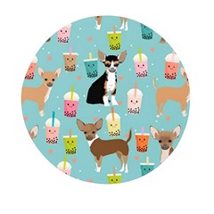 Chihuahua Bubble Kawaii Boba Tea Cute Dog Mini Round Pill Box (pack Of 5) by Wav3s