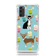 Chihuahua Bubble Kawaii Boba Tea Cute Dog Samsung Galaxy S20 6 2 Inch Tpu Uv Case