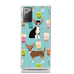 Chihuahua Bubble Kawaii Boba Tea Cute Dog Samsung Galaxy Note 20 Tpu Uv Case by Wav3s