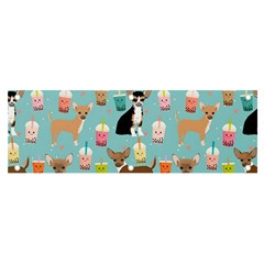 Chihuahua Bubble Kawaii Boba Tea Cute Dog Banner And Sign 6  X 2  by Wav3s