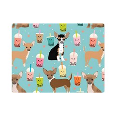 Chihuahua Bubble Kawaii Boba Tea Cute Dog Premium Plush Fleece Blanket (mini) by Wav3s