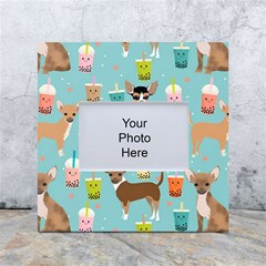 Chihuahua Bubble Kawaii Boba Tea Cute Dog White Box Photo Frame 4  X 6  by Wav3s