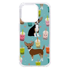 Chihuahua Bubble Kawaii Boba Tea Cute Dog Iphone 14 Pro Tpu Uv Print Case by Wav3s