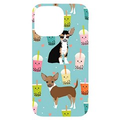 Chihuahua Bubble Kawaii Boba Tea Cute Dog Iphone 14 Pro Max Black Uv Print Case