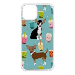 Chihuahua Bubble Kawaii Boba Tea Cute Dog Iphone 14 Tpu Uv Print Case by Wav3s