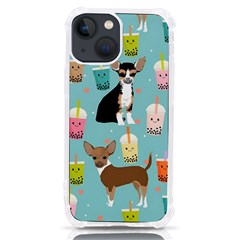 Chihuahua Bubble Kawaii Boba Tea Cute Dog Iphone 13 Mini Tpu Uv Print Case