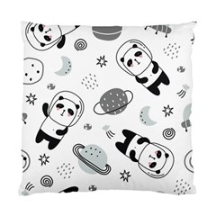 Panda Floating In Space And Star Standard Cushion Case (one Side) by Wav3s