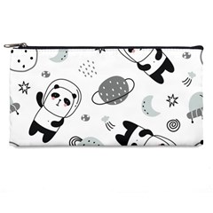 Panda Floating In Space And Star Pencil Case