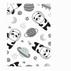 Panda Floating In Space And Star Large Garden Flag (Two Sides)