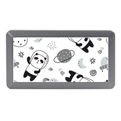 Panda Floating In Space And Star Memory Card Reader (mini) by Wav3s