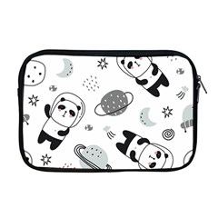 Panda Floating In Space And Star Apple Macbook Pro 17  Zipper Case by Wav3s