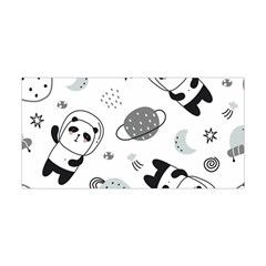 Panda Floating In Space And Star Yoga Headband