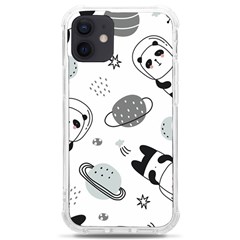 Panda Floating In Space And Star Iphone 12 Mini Tpu Uv Print Case	 by Wav3s