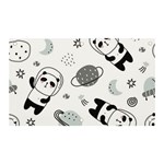 Panda Floating In Space And Star Banner and Sign 5  x 3  Front