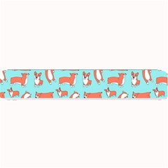 Corgis On Teal Small Bar Mat by Wav3s