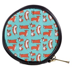 Corgis On Teal Mini Makeup Bag