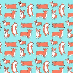 Corgis On Teal Play Mat (rectangle) by Wav3s