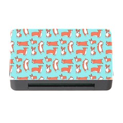 Corgis On Teal Memory Card Reader With Cf by Wav3s